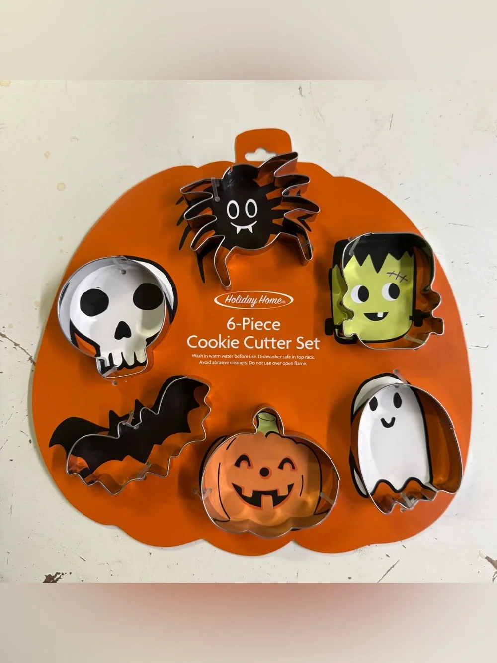 Holiday Home 6pc Cookie Cutter Set Halloween Monster Mash Skull Ghost Bat New